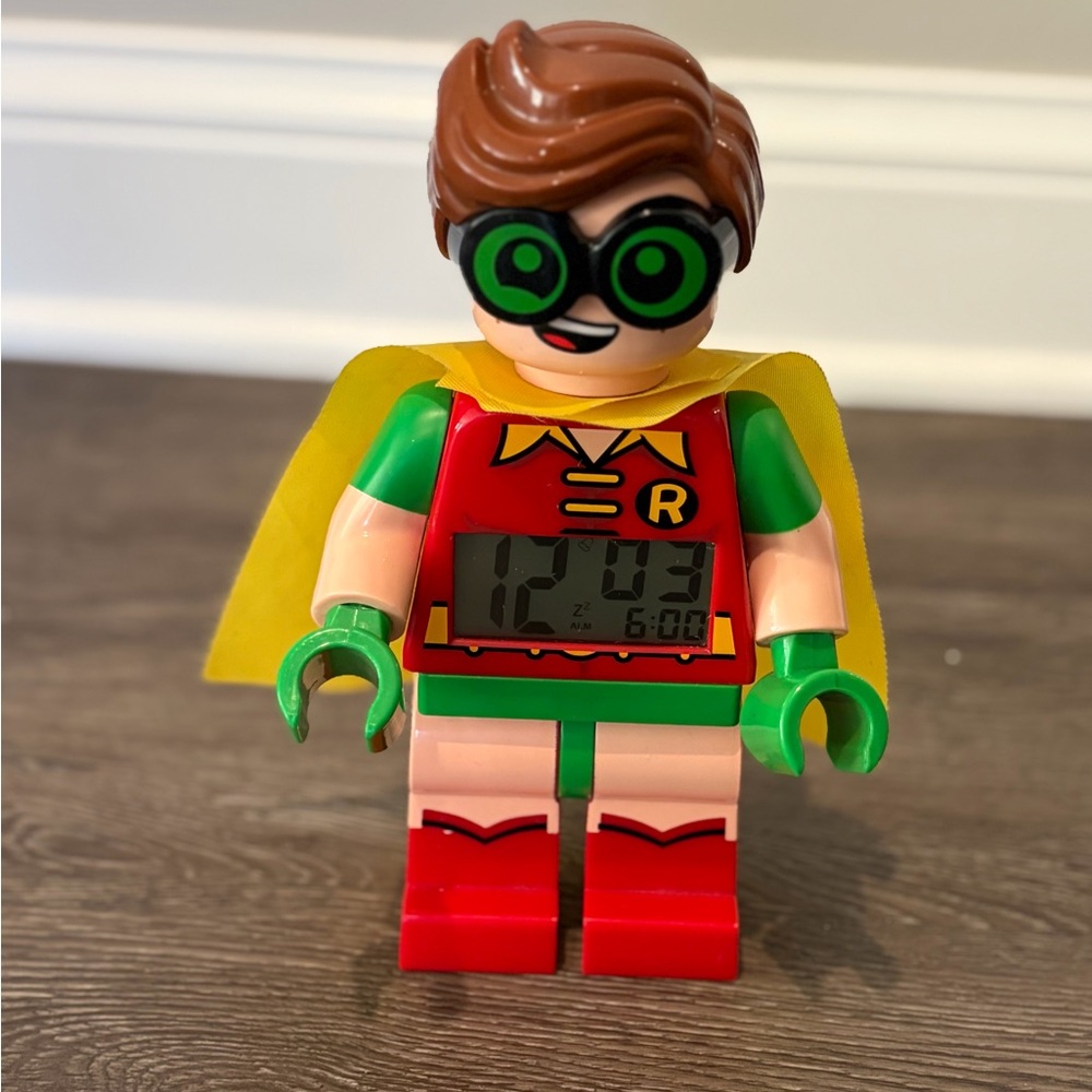 LEGO Batman Move Robin Minifigure Digital Alarm Clock *Works*